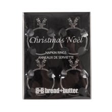 Carol Stag Head Napkin Rings (Set of 4)